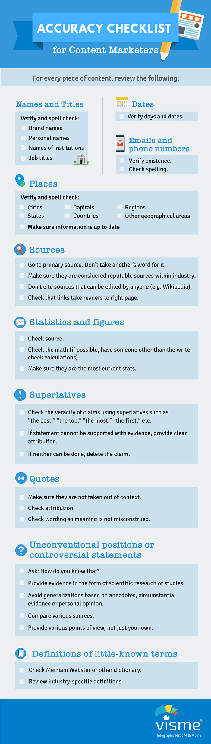 Fact-Verification Checklist for Content Marketers