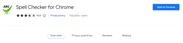 Spell Checker for Chrome