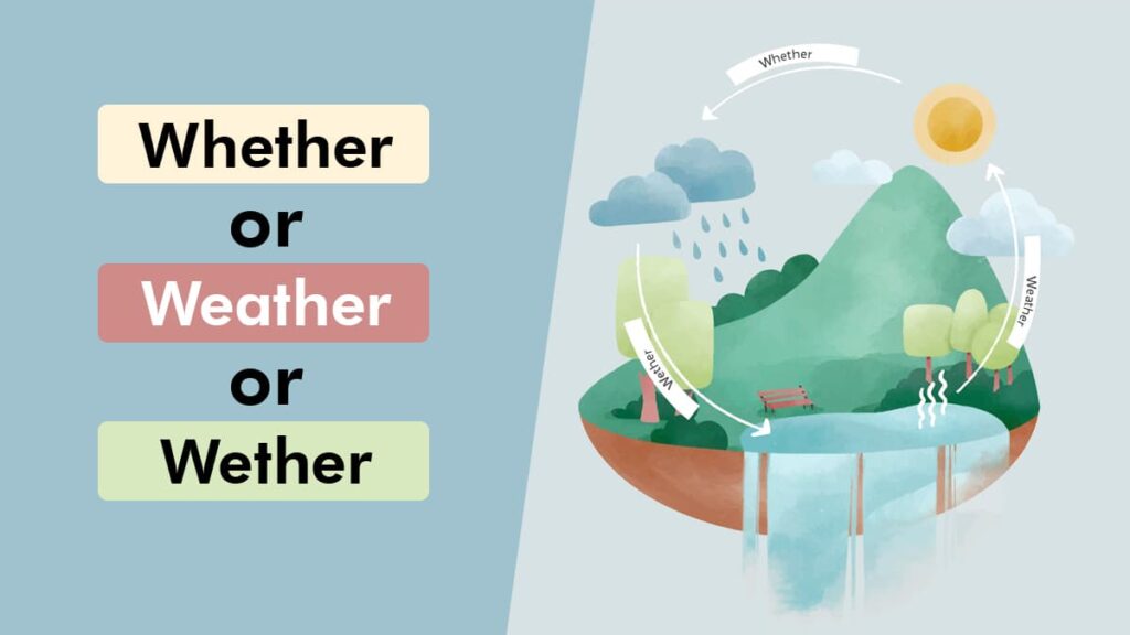 whether or weather or wether