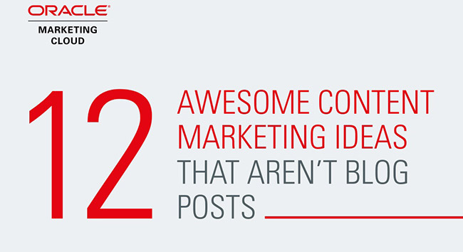 12 Creative Content Marketing Ideas That Don’t Require a Blog!